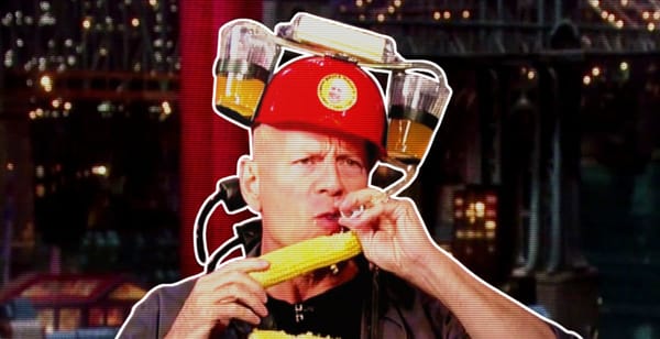 This Bruce Willis Stunt Made David Letterman Walk Off the ‘Late Show’ Set